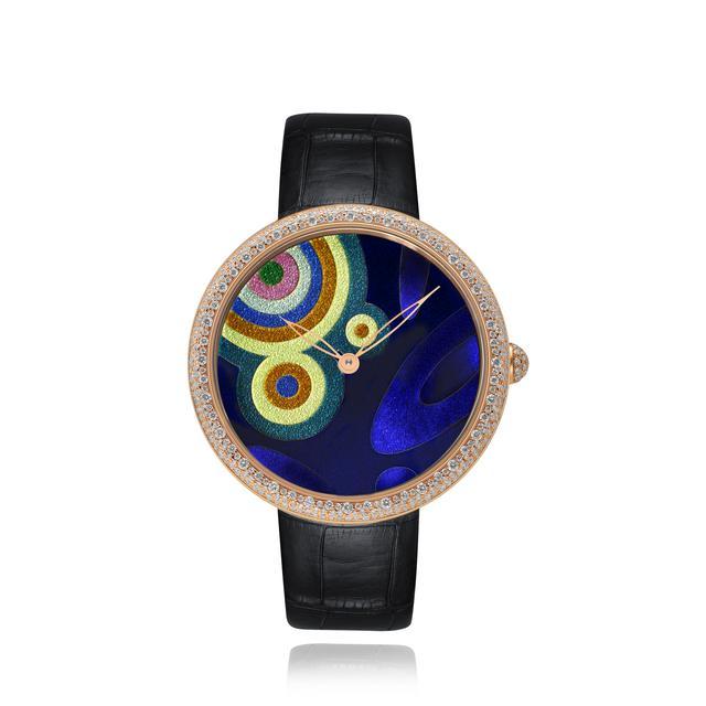 庚子黄金掐丝珐琅腕表(圆壳款)