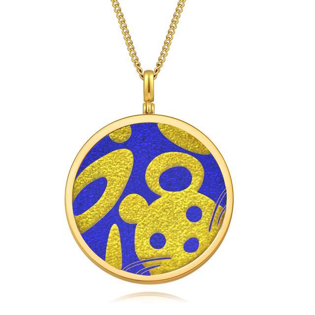 鼠你有福掐丝珐琅吊坠